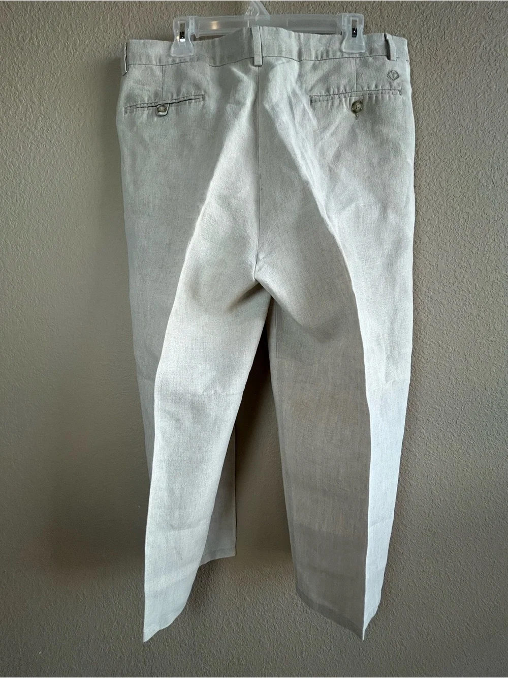 Turnbury 100% Linen Men's Cream Pants Size 38x29 Coastal Vacation
